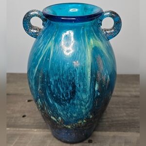 Dale Tiffany Favrile art glass amphora vase‎